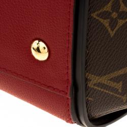 Pre Owned Louis Vuitton Red Monogram Canvas and Leather Kimono Bag