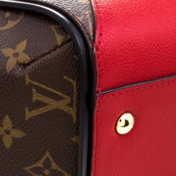 Pre Owned Louis Vuitton Red Monogram Canvas and Leather Kimono Bag
