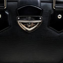 Pre Owned حقيبة لوي فيتون بولينغ مونتيغني جلد أيبي سوداء GM