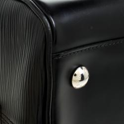 Pre Owned حقيبة لوي فيتون بولينغ مونتيغني جلد أيبي سوداء GM