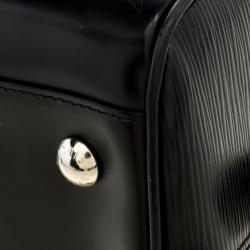 Pre Owned حقيبة لوي فيتون بولينغ مونتيغني جلد أيبي سوداء GM