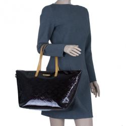 Purple Louis Vuitton Vernis Bellevue GM Tote Bag, Louis Vuitton  Pochette-ceinture clutch-belt in monogram canvas and natural leather