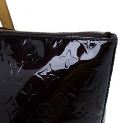 Pre Owned Louis Vuitton Amarante Monogram Vernis Bellevue GM