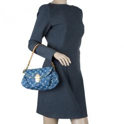 مملوكة مسبقًا Louis Vuitton Blue Monogram Denim Mini Pleaty