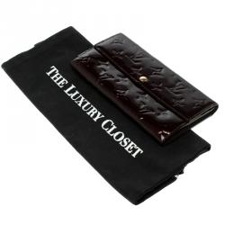Louis Vuitton Amarante Monogram Vernis Sarah Wallet