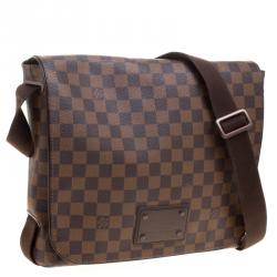 Pre Owned Louis Vuitton Damier Ebene Canvas Brooklyn GM Messenger Bag