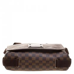 Pre Owned Louis Vuitton Damier Ebene Canvas Brooklyn GM Messenger Bag