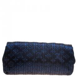 مملوكة مسبقًا حقيبة كلتش لوي فيتون آلتاير اصدار محدود جاكارد مونوغرامي مارين زرقاء