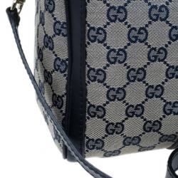 مملوكة مسبقًا Gucci GG canvas Web Detail Boston Bag