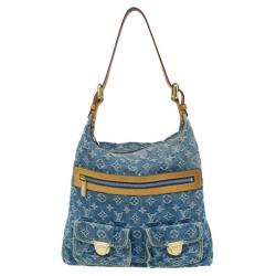 مملوكة مسبقًا Louis Vuitton Blue Monogram Denim Baggy GM