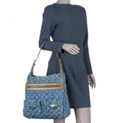 مملوكة مسبقًا Louis Vuitton Blue Monogram Denim Baggy GM