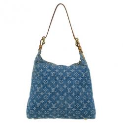 مملوكة مسبقًا Louis Vuitton Blue Monogram Denim Baggy GM