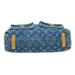 مملوكة مسبقًا Louis Vuitton Blue Monogram Denim Baggy GM