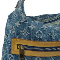 مملوكة مسبقًا Louis Vuitton Blue Monogram Denim Baggy GM