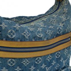 مملوكة مسبقًا Louis Vuitton Blue Monogram Denim Baggy GM