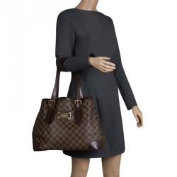 Pre Owned حقيبة لوي فيتون هامستيد كانفاس دامييه أيبين MM