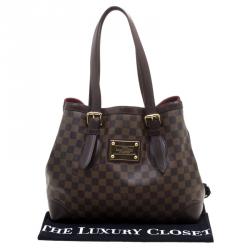 Pre Owned حقيبة لوي فيتون هامستيد كانفاس دامييه أيبين MM