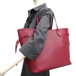 Pre Owned Louis Vuitton Red Epi Leather Neverfull MM