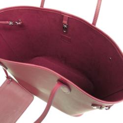 Pre Owned Louis Vuitton Red Epi Leather Neverfull MM