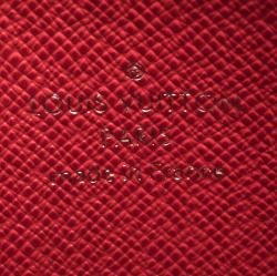 Pre Owned Louis Vuitton Coquelicot Epi Leather Zippy Coin Wallet