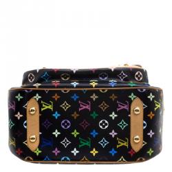 مملوكة مسبقًا حقيبة لوي فيتون ريتا كانفاس مونوغرامي متعددة الألوان سوداء