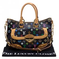 مملوكة مسبقًا حقيبة لوي فيتون ريتا كانفاس مونوغرامي متعددة الألوان سوداء