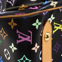 مملوكة مسبقًا حقيبة لوي فيتون ريتا كانفاس مونوغرامي متعددة الألوان سوداء