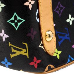 مملوكة مسبقًا حقيبة لوي فيتون ريتا كانفاس مونوغرامي متعددة الألوان سوداء