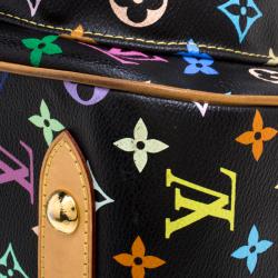 مملوكة مسبقًا حقيبة لوي فيتون ريتا كانفاس مونوغرامي متعددة الألوان سوداء