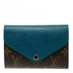 Cloth wallet Louis Vuitton Turquoise in Cloth - 33001448
