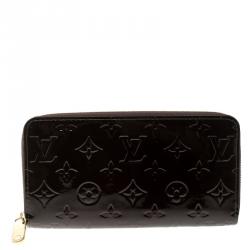 Louis Vuitton Amarante Monogram Vernis Zip Around Wallet