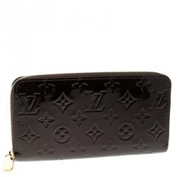 Louis Vuitton Amarante Monogram Vernis Zip Around Wallet