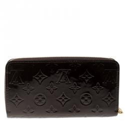 Louis Vuitton Amarante Monogram Vernis Zip Around Wallet