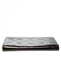 Louis Vuitton Amarante Monogram Vernis Zip Around Wallet