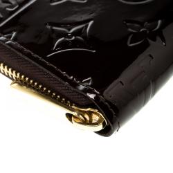 Louis Vuitton Amarante Monogram Vernis Zip Around Wallet
