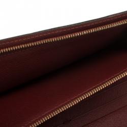Pre Owned Louis Vuitton Burgundy Monogram Canvas Insolite Wallet
