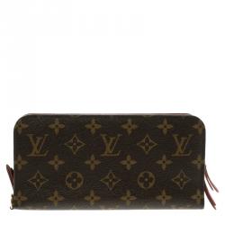 Pre Owned Louis Vuitton Burgundy Monogram Canvas Insolite Wallet