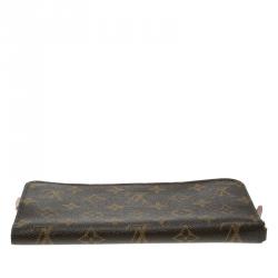 Pre Owned Louis Vuitton Burgundy Monogram Canvas Insolite Wallet