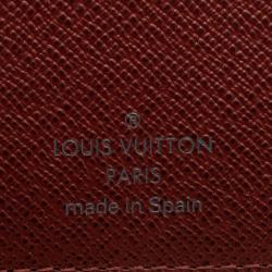 Pre Owned Louis Vuitton Burgundy Monogram Canvas Insolite Wallet