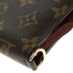 Pre Owned Louis Vuitton Burgundy Monogram Canvas Insolite Wallet
