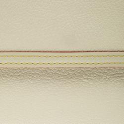 Pre Owned محفظة كونتينيتال لوي فيتون بورت تريزور جلد سوهيل أوف وايت