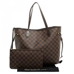 Louis Vuitton Damier Ebene Canvas Neverfull MM Bag