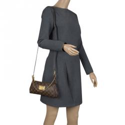 Pre Owned Louis Vuitton Damier Ebene Canvas Eva Pochette