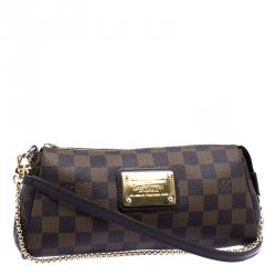 Pre Owned Louis Vuitton Damier Ebene Canvas Eva Pochette