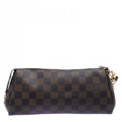 Pre Owned Louis Vuitton Damier Ebene Canvas Eva Pochette