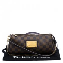Pre Owned Louis Vuitton Damier Ebene Canvas Eva Pochette
