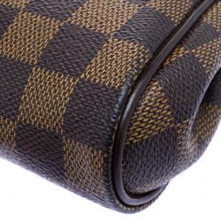Pre Owned Louis Vuitton Damier Ebene Canvas Eva Pochette