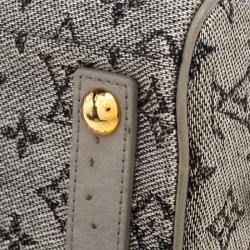 مملوكة مسبقًا حقيبة لوي فيت ون كوميدي كاروسيل جلد ثعبان/نعام فضي/رصاصي مونوغرامي وقماش