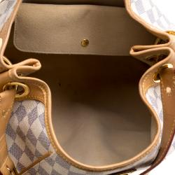 Pre Owned Louis Vuitton Damier Azur Canvas Galliera PM Bag