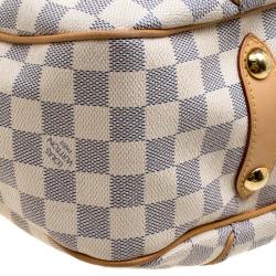 Pre Owned Louis Vuitton Damier Azur Canvas Galliera PM Bag